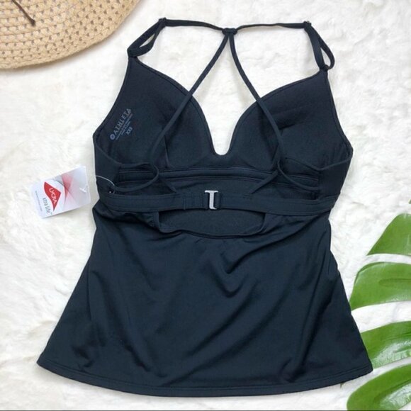 ATHLETA Molded Prism Back Tankini Swim Top - Picture 3 of 8